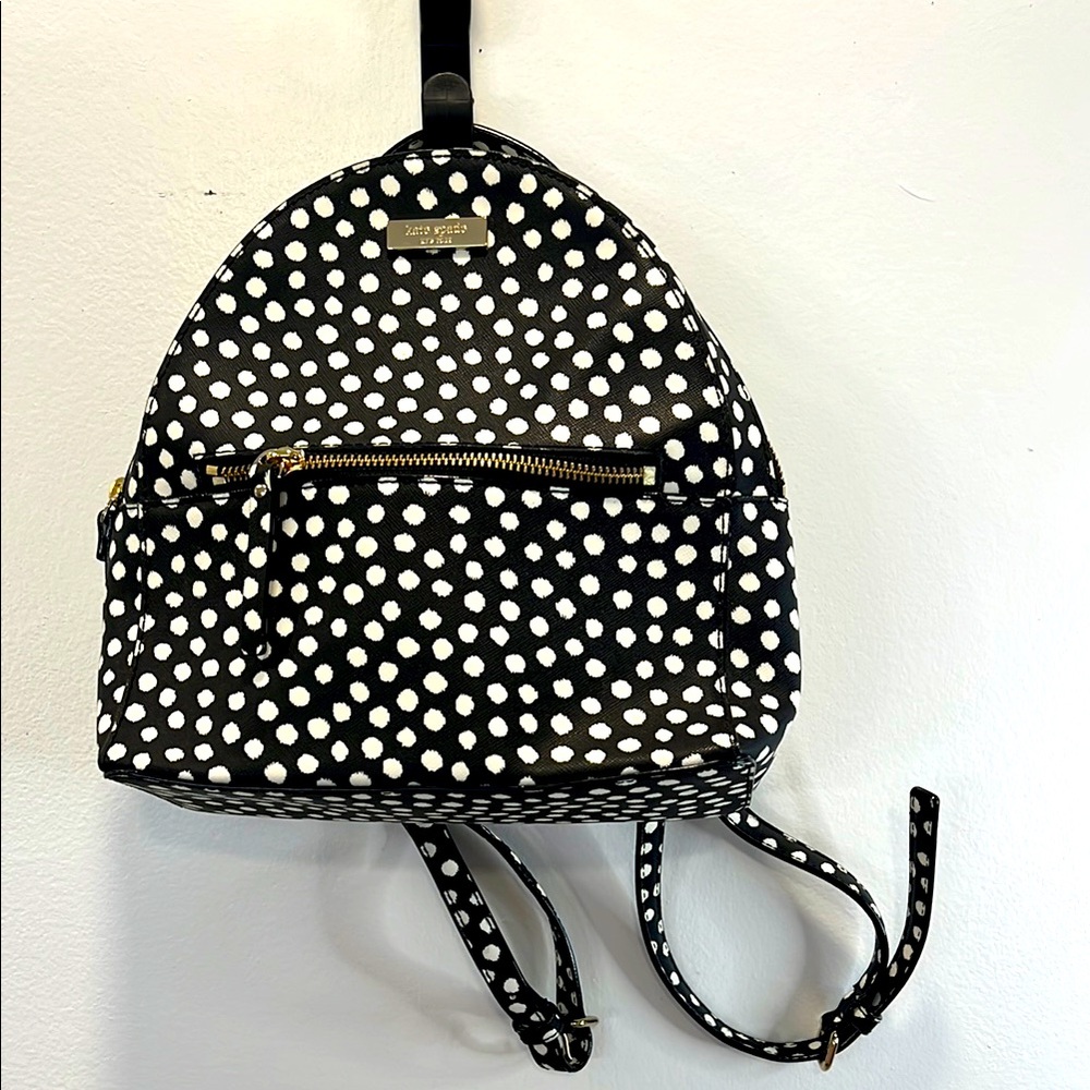 KATE SPADE Sammi Backpack Bag in "musicaldot" design- polyvinyl-NWT